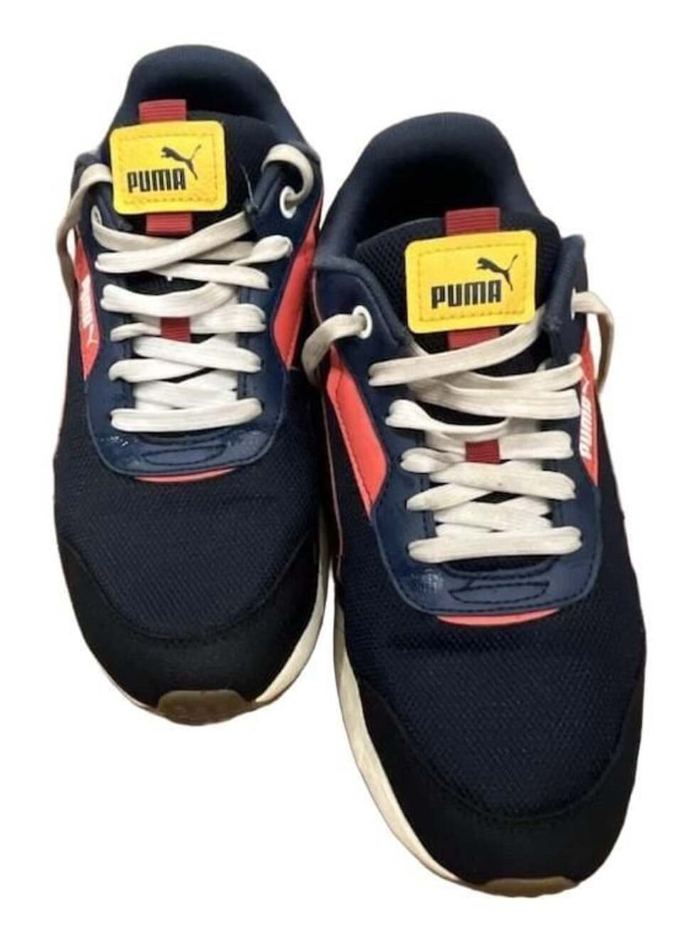 Puma Runtamed Plus Size 7.5 Navy Red Sneakers